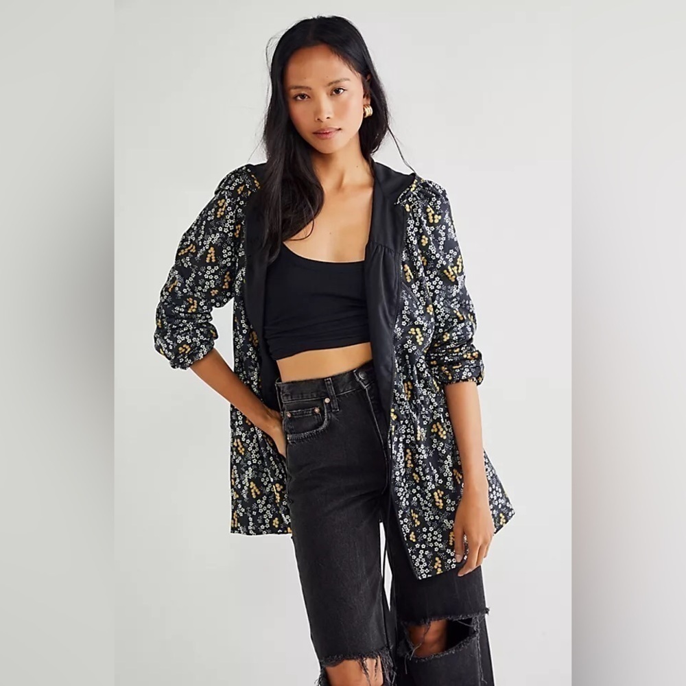 Anna Sui x Free People Floral Windbreaker Large